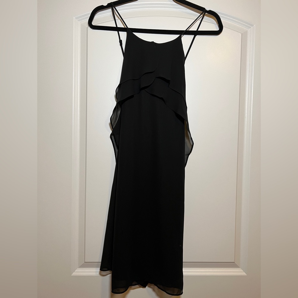 BCBG Maxazria Black Tunic Spaghetti Strap Dress NWT